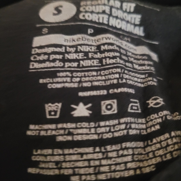 Nike T-Shirt Men's Med Black w/ Gray Camo Logo Authentic Vintage - Picture 6 of 6